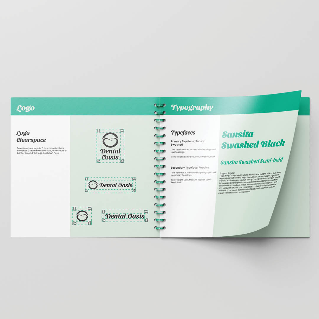 Dental Oasis Styleguide Mockup